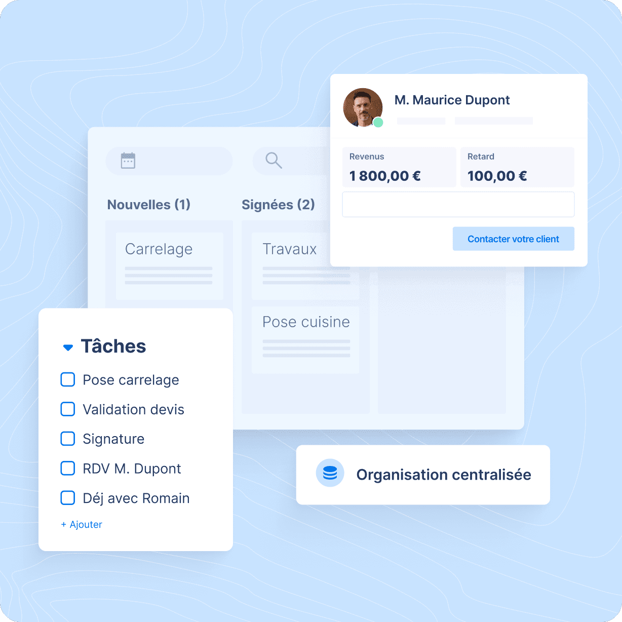 Gestion de chantiers et de clients facile pour les artisans