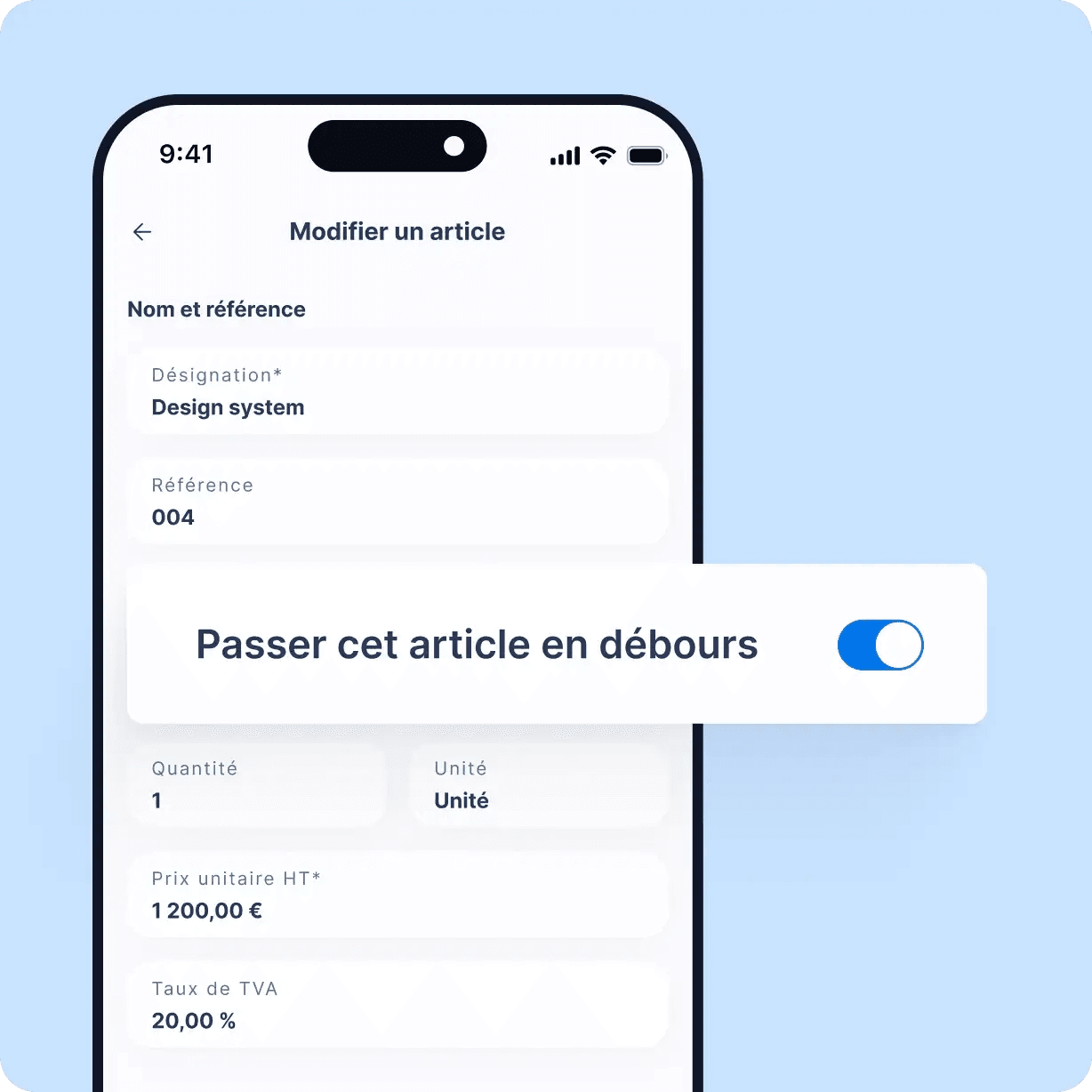 Facturation des frais de débours