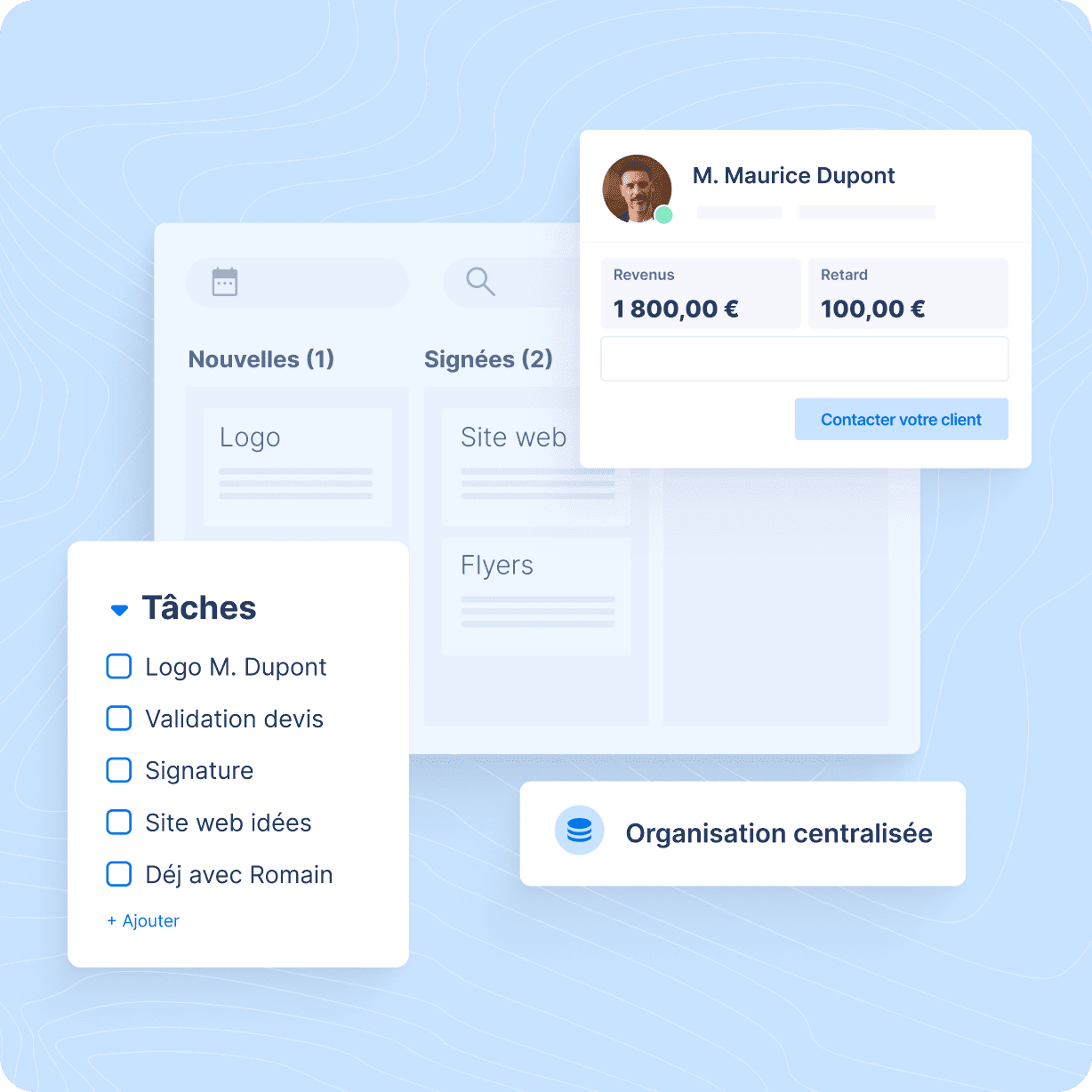 Organisation simplifiée des projets et clients pour les freelances
