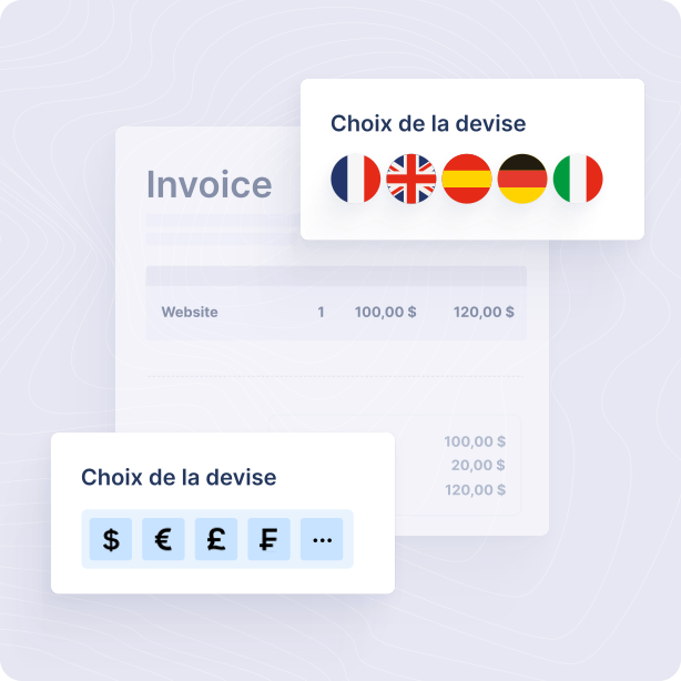 Devises et langues étrangères