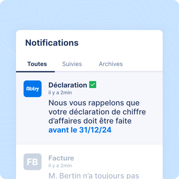 Rappels et notifications