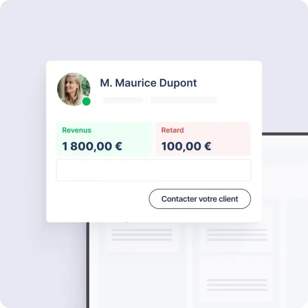 Suivi des paiements ou des retards de paiement depuis un projet