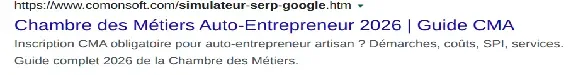 Auto-entrepreneur artisan et Chambre des Métiers de l'Artisanat (CMA)
