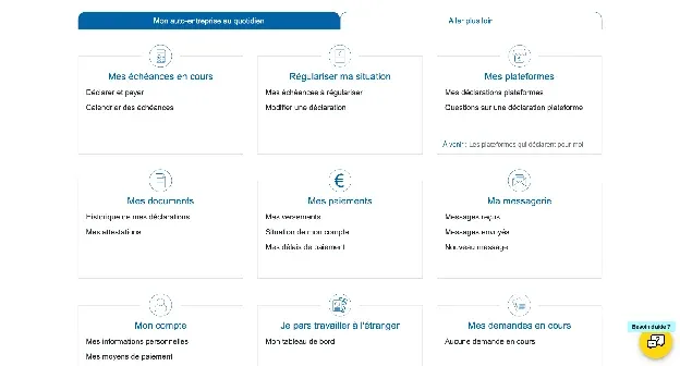 Création du compte URSSAF auto-entrepreneur pour un photographe