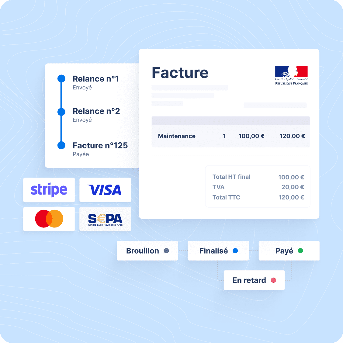 Le logiciel de facturation gratuit pensé pour les <span class='text-primary shine-effect'>indépendants</span>