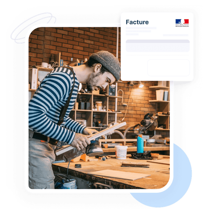 Le logiciel de <span class='text-primary shine-effect'>facturation</span> et devis pour les artisans