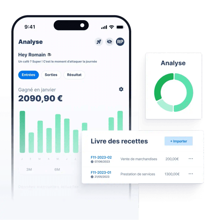 Le logiciel de <span class='text-primary shine-effect'>comptabilité</span> conçu pour les indépendants