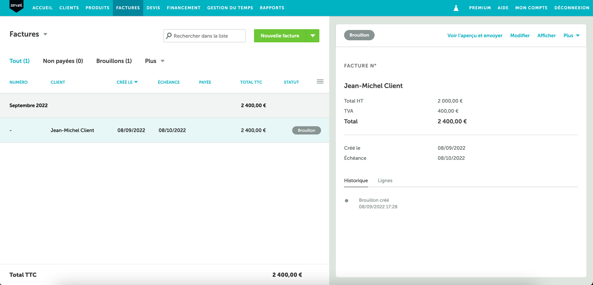 Zervant : logiciel de facturation et de comptabilité