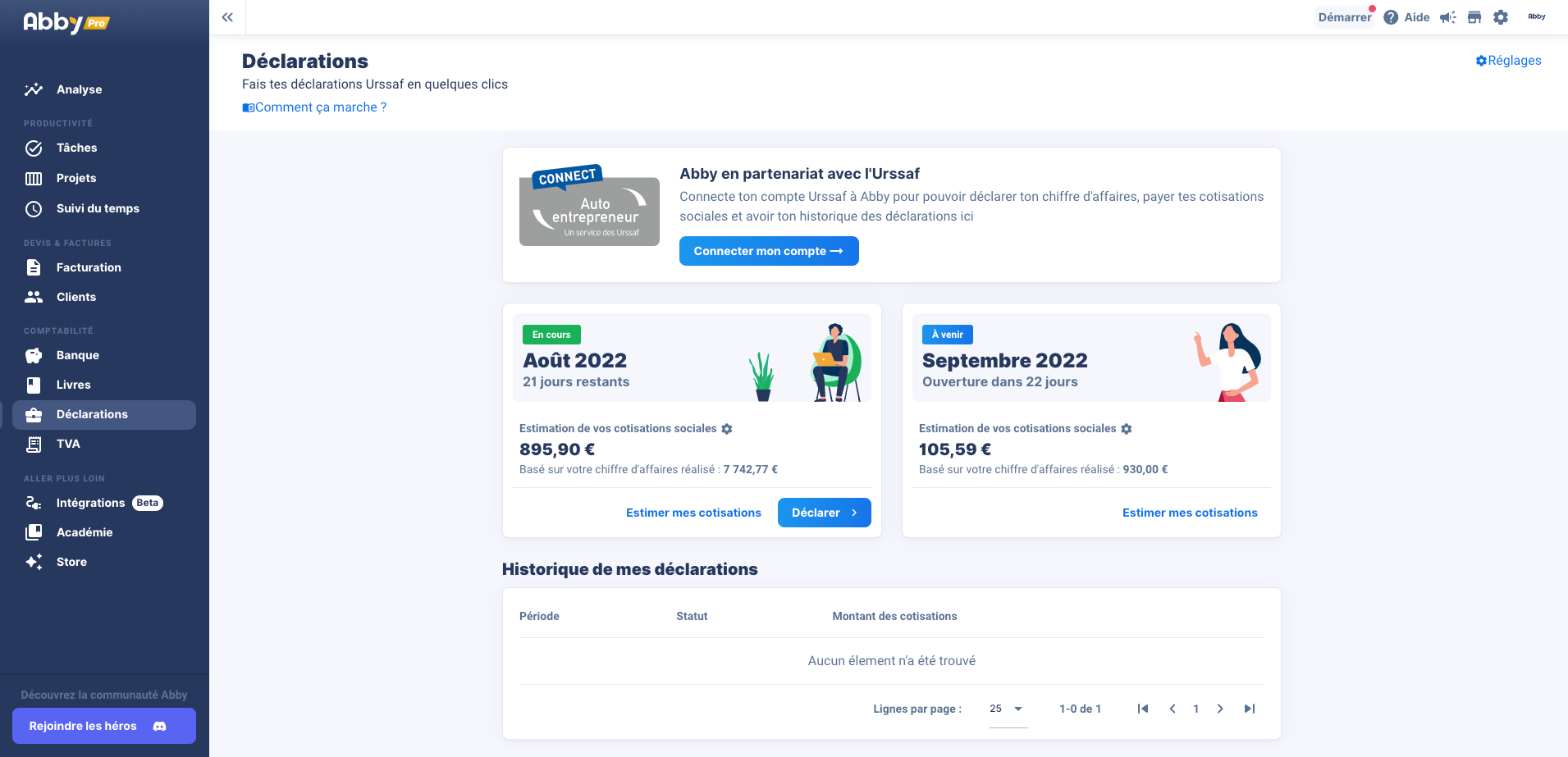 Abby outil de comptabilité