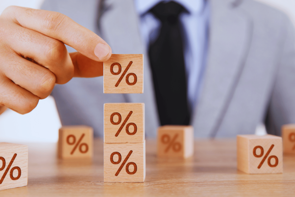 Pourcentage et taux d'intérêt
